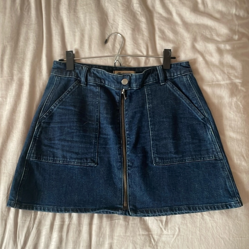 Madewell Denim mini skirt